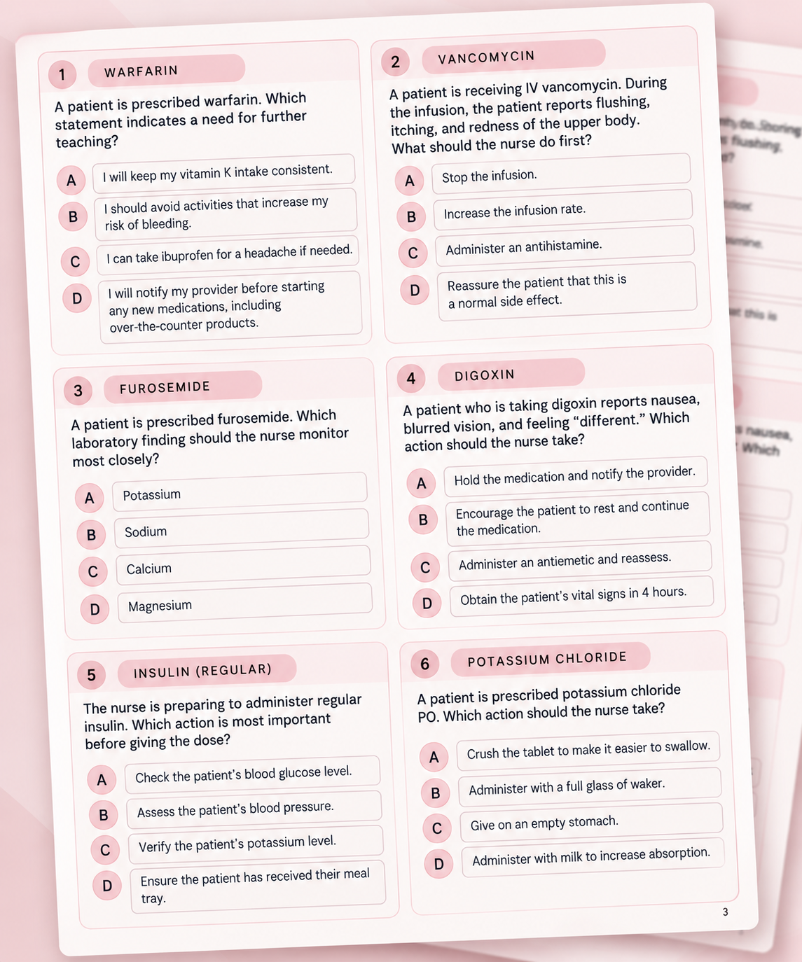 100 Pharmacology Practice Questions + Answer Key