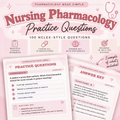 100 Pharmacology Practice Questions + Answer Key